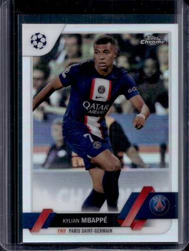 Kylian Mbappe 2022 Topps Chrome UEFA Refractor