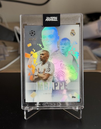 Kylian Mbappe 2024 Topps Chrome UEFA UCL Black /10