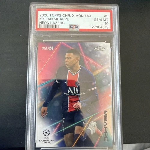 Kylian Mbappe 2020 Topps Chrome X Steve Aoki UCL