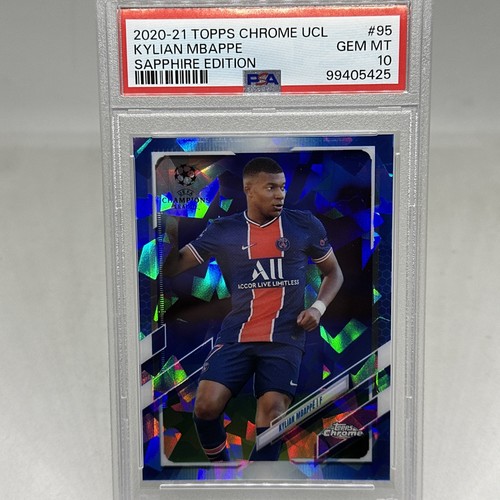Kylian Mbappe 2020 Topps Chrome Zaffiro