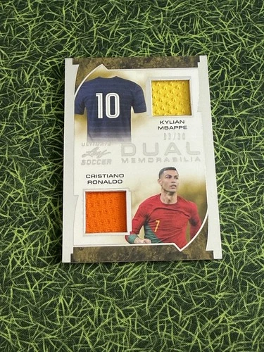 Kylian Mbappe & Cristiano Ronaldo 2022 Leaf Ultimate /30