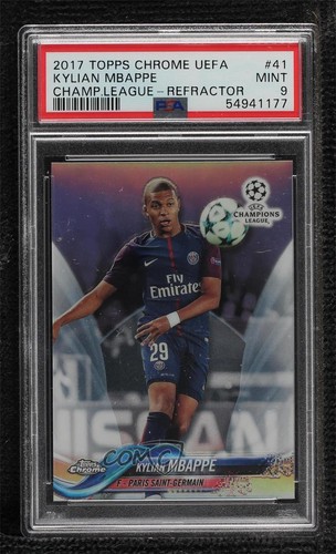 Kylian Mbappe 2017 Topps Cromo UCL Refractor