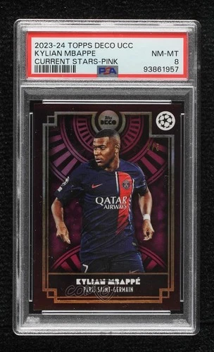 Kylian Mbappe 2023 Panini Deco UEFA Club Competitions Pink 3/5