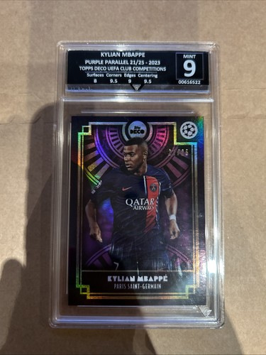Kylian Mbappe 2023 Topps Deco UEFA Club Competitions Purple /25