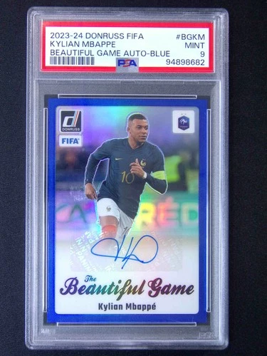 Kylian Mbappe 2023 Panini Donruss FIFA Blue /99