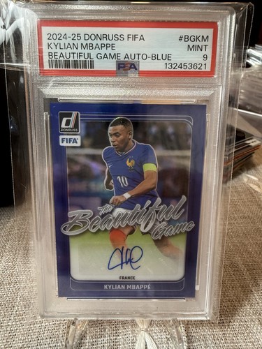 Kylian Mbappe 2024 Panini Donruss Fifa Blue Prizm /99