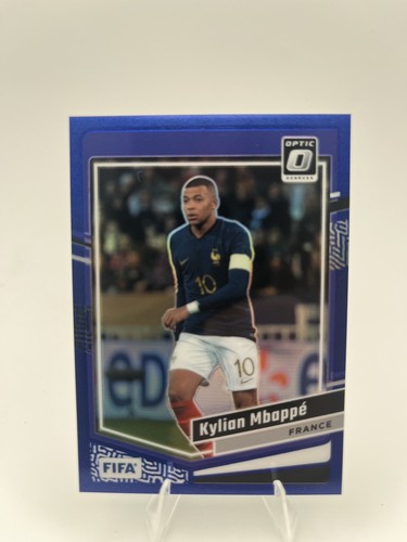Kylian Mbappe 2023 Panini Donruss FIFA Blue Prizm /99