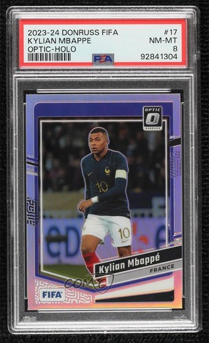 Kylian Mbappe 2023 Panini Donruss FIFA Optic Holo Prizm