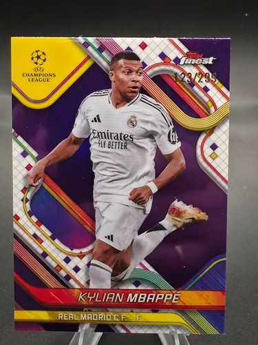 Kylian Mbappe 2024 Topps Finest Champions League Viola 123/299