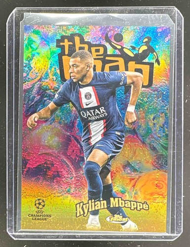 Kylian Mbappe 2022 Topps Finest Gold Refractor /50