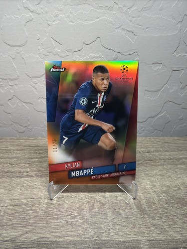 Kylian Mbappe 2019 Topps Finest Orange Refractor /25