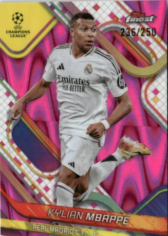 Kylian Mbappe 2025 Topps Finest Pink /125