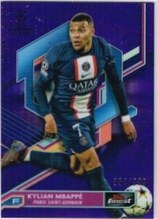 Kylian Mbappe 2022 Topps Finest Purple 112/299