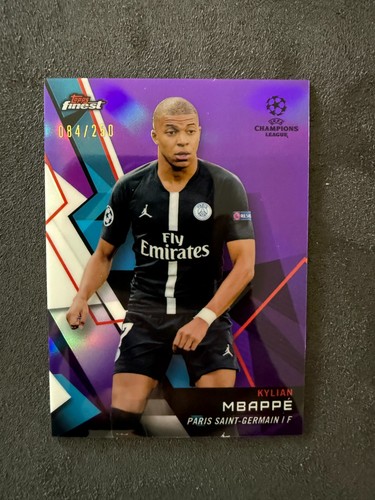 Kylian Mbappe 2018 Topps Finest Purple Refractor /250