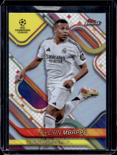 Kylian Mbappe 2024 Topps Finest Refractor #9