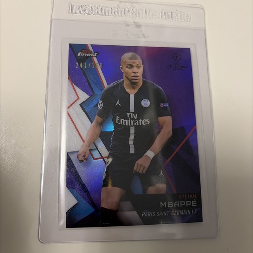 Kylian Mbappe 2018 Topps Finest UCL Purple Refractor /250