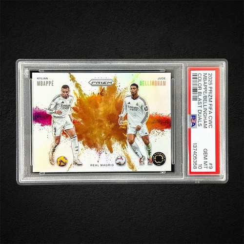 Kylian Mbappe / Jude Bellingham 2025 Panini Prizm Copa Mundial de la FIFA Color Blast