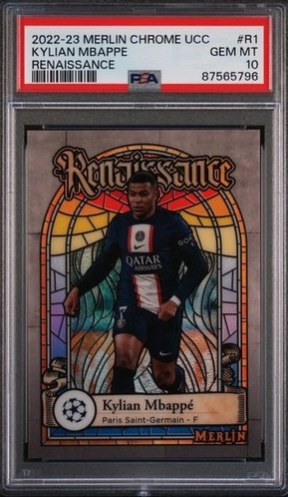 Kylian Mbappe 2023 Topps Merlin Chrome