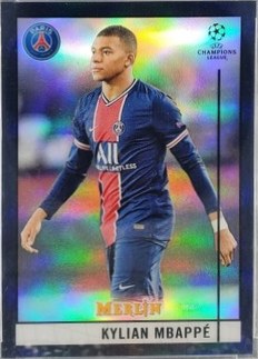 Kylian Mbappe 2020 Topps Merlin Chrome Black Refractor /15