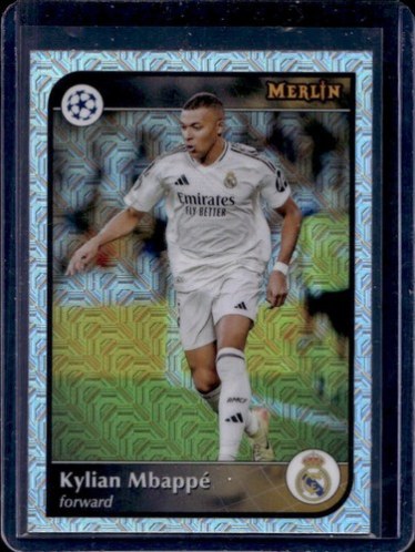 Kylian Mbappe 2024 Topps Merlin Chrome Refractor