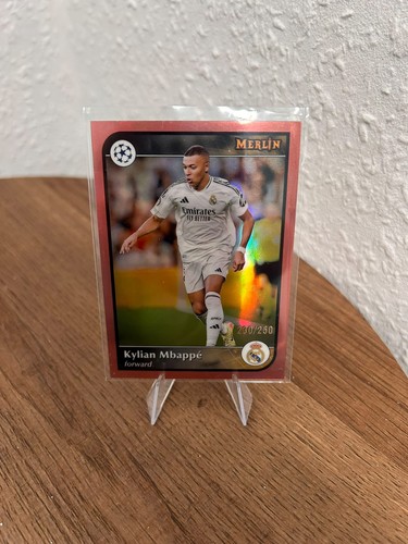 Kylian Mbappe 2024 Topps Merlin Chrome Rose Gold Refractor /250