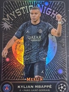 Kylian Mbappe 2023 Topps Merlin Chrome Silver Refractor