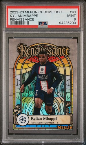 Kylian Mbappe 2022 Topps Merlin Chrome UEFA