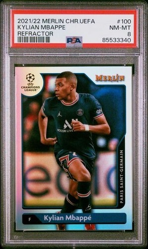 Kylian Mbappe 2021 Topps Merlin Chrome UEFA Refractor