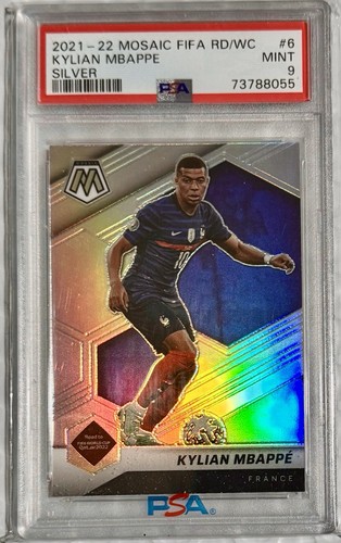 Kylian Mbappe 2021 Panini Mosaic Plata Prizm #6