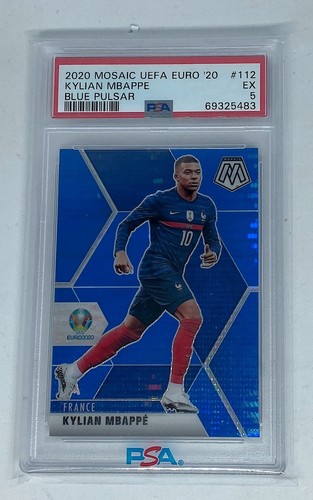 Kylian Mbappe 2020 Panini Mosaic UEFA EURO 2020 Blue Pulsar #112