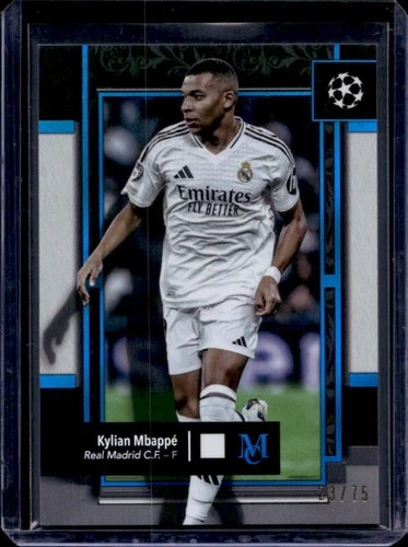 Kylian Mbappe 2024 Topps Museum Sapphire /75