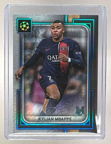 Kylian Mbappe 2023 Topps Museum Zaffiro /75