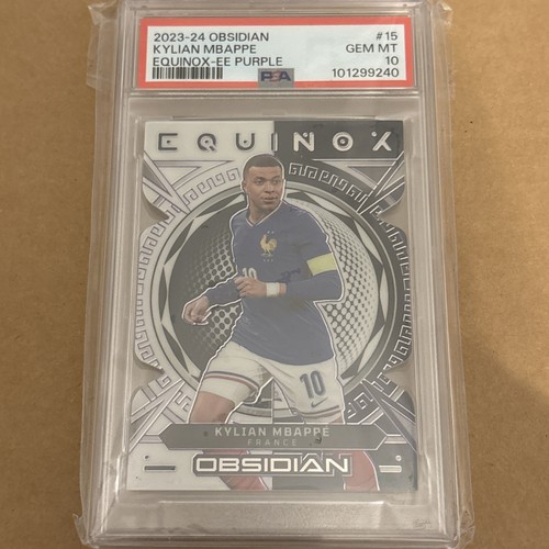 Kylian Mbappe 2023 Panini Obsidian Purple /49