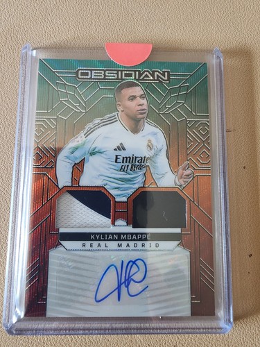 Kylian Mbappe 2024 Panini Ossidiana Calcio Verde Incisione Elettrica /5