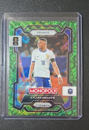 Kylian Mbappe 2026 Panini Prizm Green Wave /15
