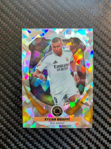 Kylian Mbappe 2025 Panini Prizm Silver Ice Prizm