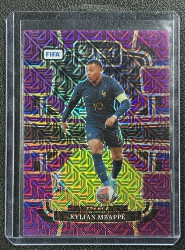 Kylian Mbappe 2023 Panini Select FIFA Purple Mojo Prizm #80
