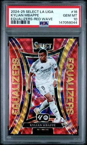 Kylian Mbappe 2024 Panini Select FIFA Red Wave /49