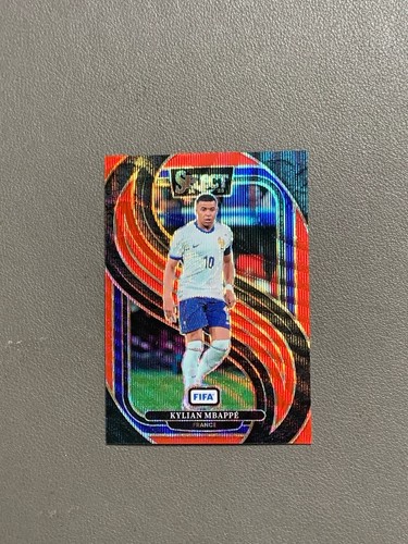 Kylian Mbappe 2024 Panini Select FIFA Red Wave /59