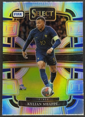 Kylian Mbappe 2023 Panini Select FIFA Silver Prizm