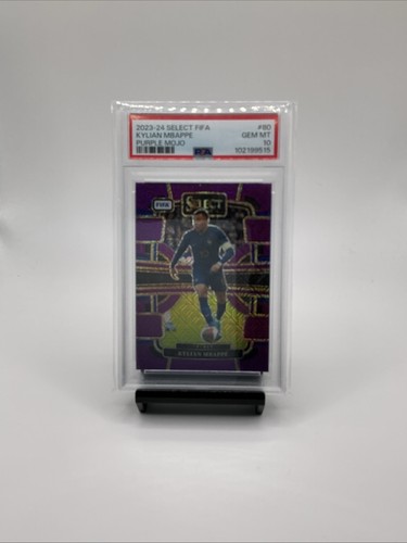 Kylian Mbappe 2023 Panini Select FIFA Viola Mojo Prizm