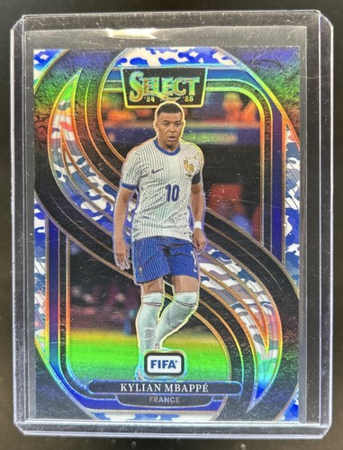 Kylian Mbappe 2024 Panini Select FIFA Winter Camo /30
