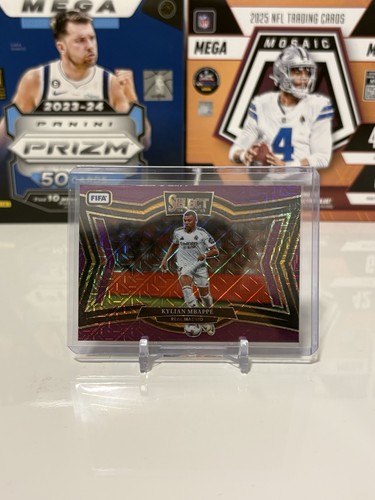Kylian Mbappe 2024 Panini Select Purple Mojo