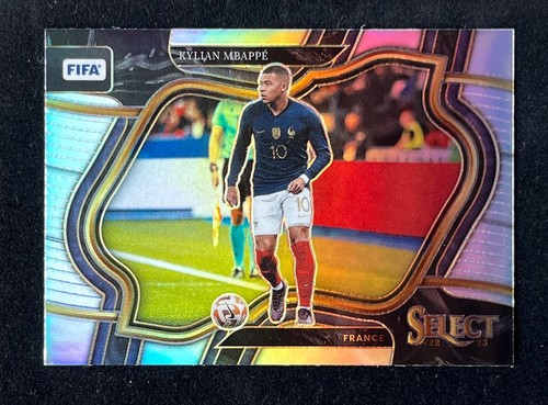 Kylian Mbappe 2023 Panini Select Silver Prizm