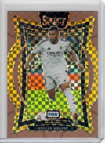 Kylian Mbappe 2024 Panini Select Terrace Bronze Checker Prizm /75