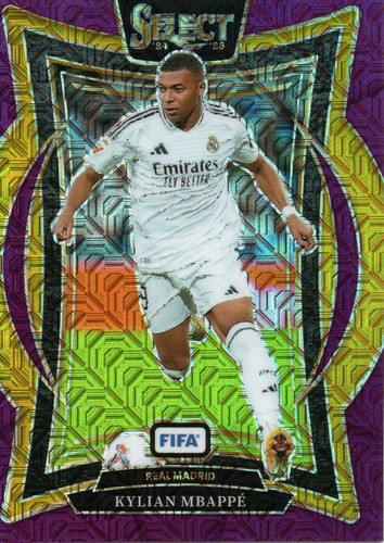 Kylian Mbappe 2024 Panini Select Terrace Purple Mojo #1