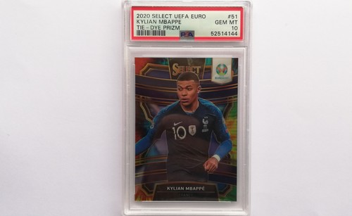 Kylian Mbappe 2020 Panini Select Tie-Dye Prizm /25