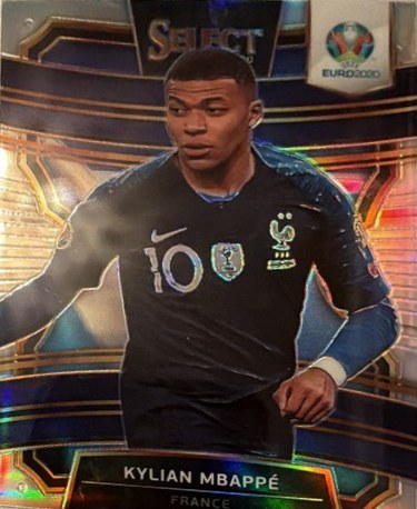 Kylian Mbappe 2020 Panini Select UEFA EURO Prizm Silver