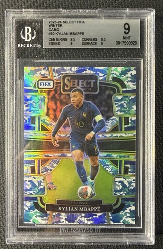 Kylian Mbappe 2024 Panini Select Winter Camo /99