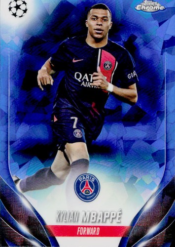Kylian Mbappe 2023 Topps Chrome UCL Sapphire Edition #21